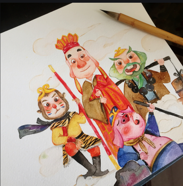 水彩插画在文创产品中的表现类别