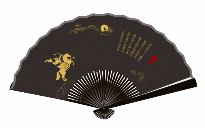 屈原祠演艺秀文创产品之手提灯笼、荧光扇